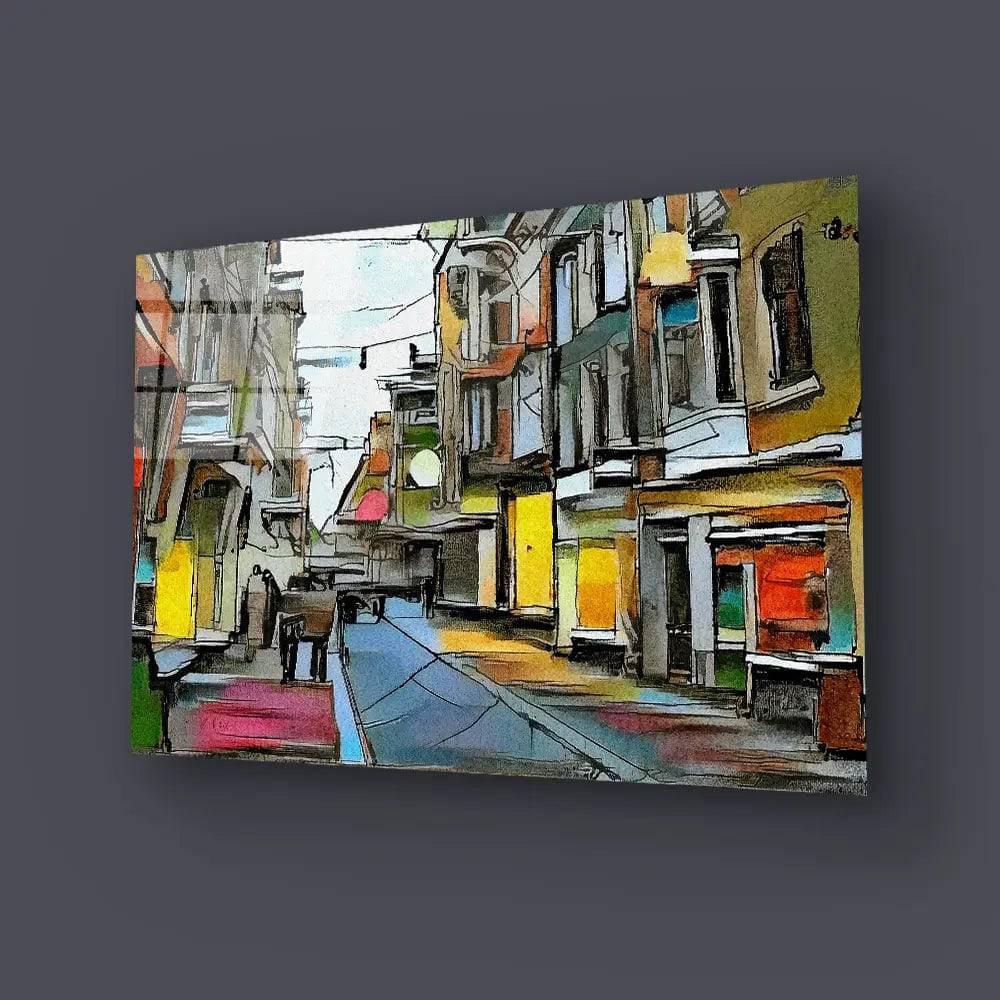 European Urban Landscape Glass Wall Art - DIY - CreoGlass®