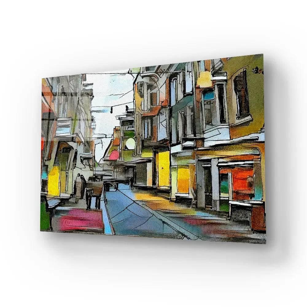 European Urban Landscape Glass Wall Art - DIY - CreoGlass®