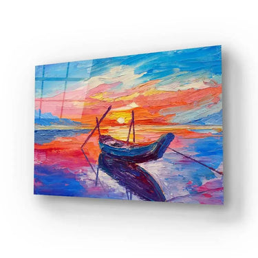 Fishing Boats Sea Glass Wall Art - DIY - CreoGlass®