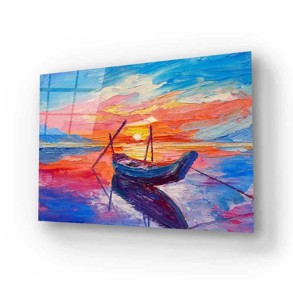 Fishing Boats Sea Glass Wall Art - DIY - CreoGlass®