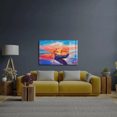 Fishing Boats Sea Glass Wall Art - DIY - CreoGlass®