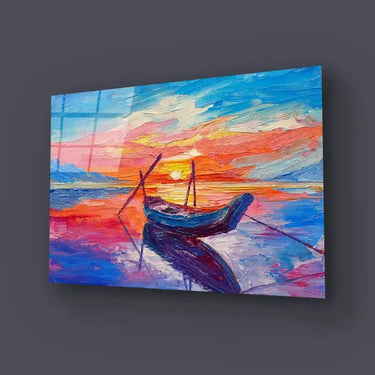 Fishing Boats Sea Glass Wall Art - DIY - CreoGlass®