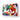Vibrant abstract glass art with colorful geometric patterns and sun motifs, ideal for modern interior design