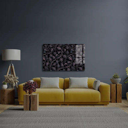 Neon Floral Pattern Glass Wall Art - DIY - CreoGlass®