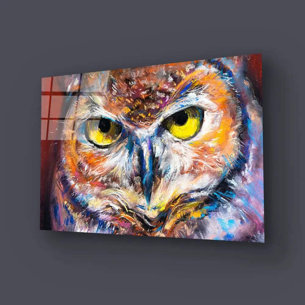 Owl Portrait Glass Wall Art - DIY - CreoGlass®