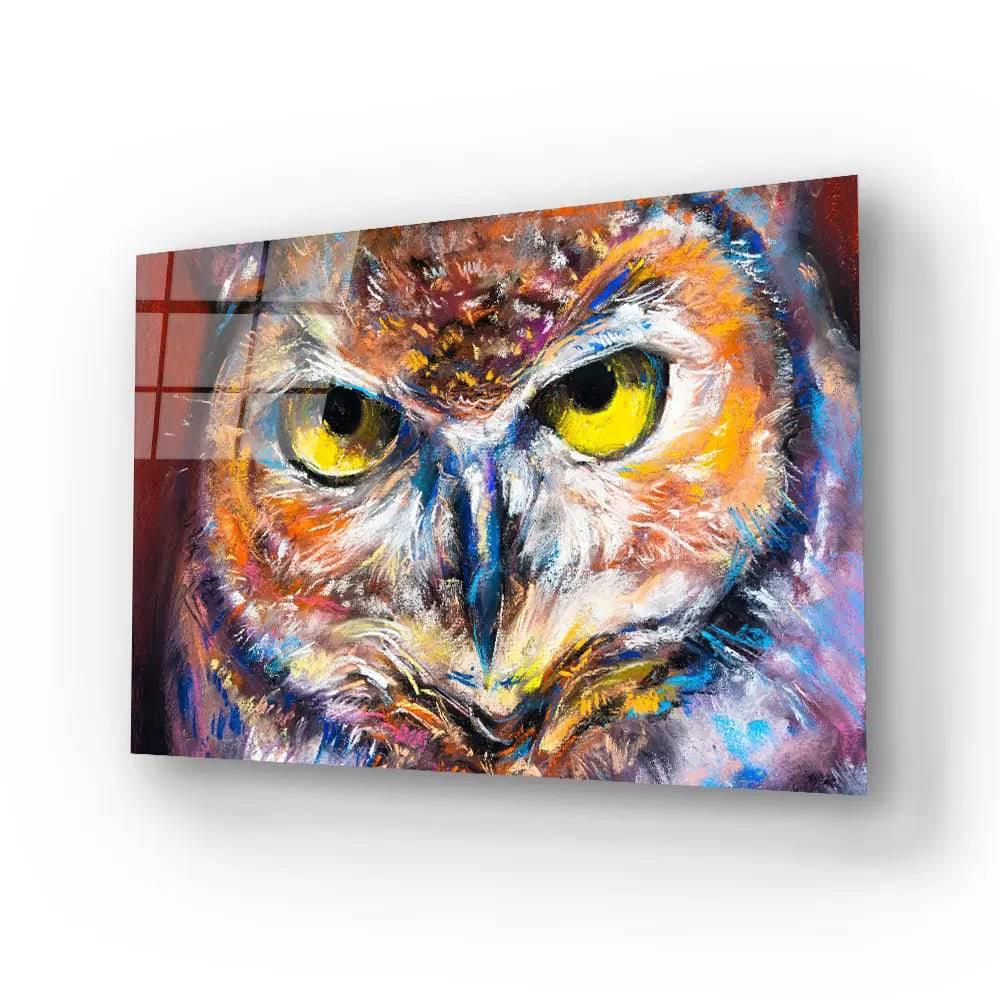 Owl Portrait Glass Wall Art - DIY - CreoGlass®