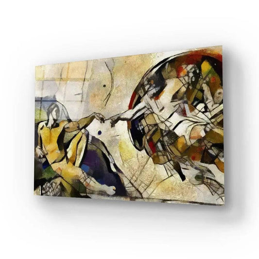 Reproduction Adam Fresco Michelangelo Style Picasso Glass Wall Art - DIY - CreoGlass®