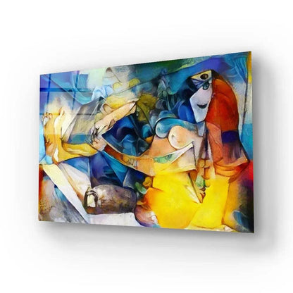 Reproductions Famous By Picasso Applied Abstract Kandinsky Glass Wall Art - DIY