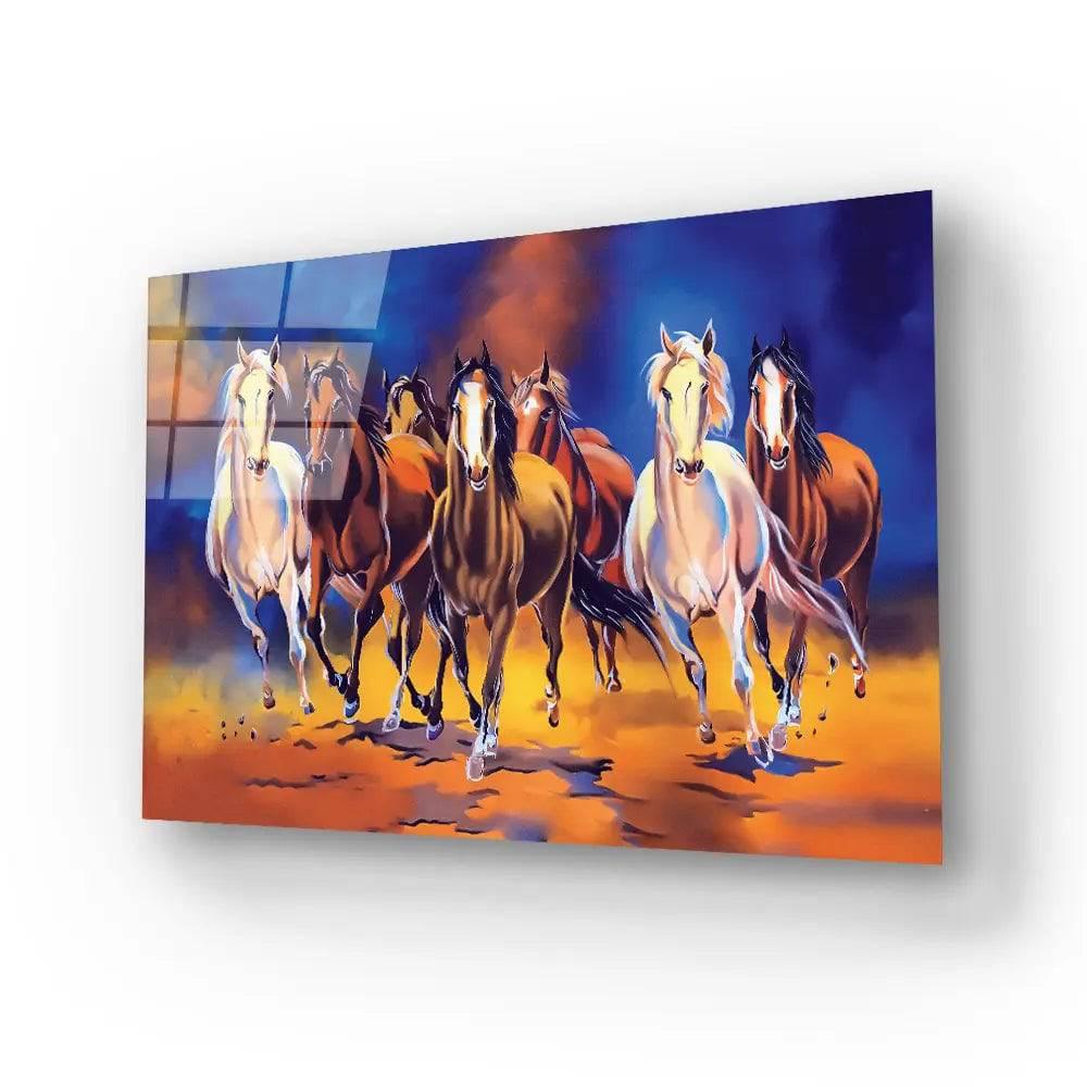 Seven Horse Glass Wall Art - DIY - CreoGlass®