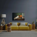 Still Life Mandarins Drapery Glass Wall Art - DIY - CreoGlass®