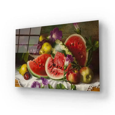 Still Life With Watermelon Glass Wall Art - DIY - CreoGlass®