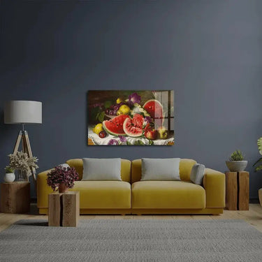 Still Life With Watermelon Glass Wall Art - DIY - CreoGlass®