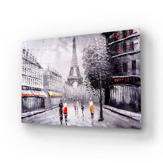 Street View Paris Glass Wall Art - DIY - CreoGlass®