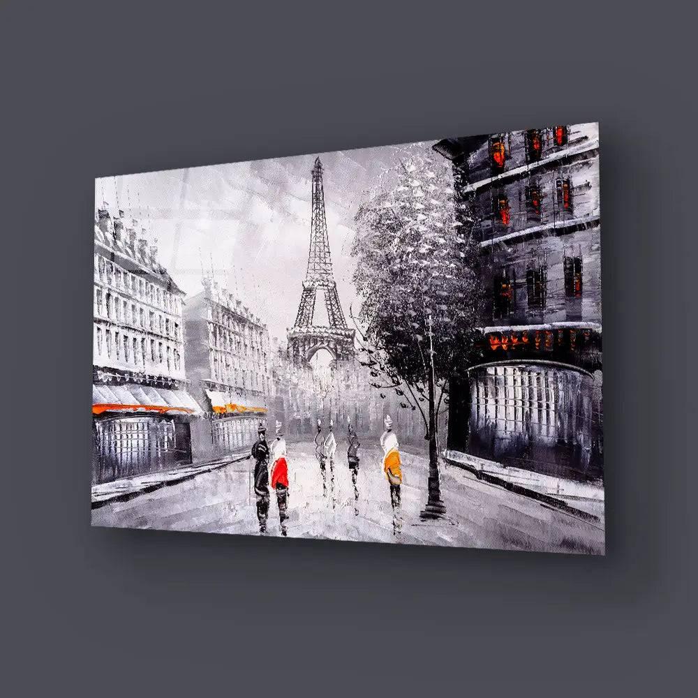 Street View Paris Glass Wall Art - DIY - CreoGlass®