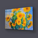 Sunflowers C MONET Glass Wall Art - DIY - CreoGlass®