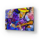 Surrealism Musician Design Glass Wall Art - DIY - CreoGlass®