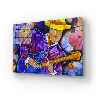 Surrealism Musician Design Glass Wall Art - DIY - CreoGlass®