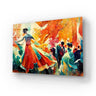 Traditional Folk Dance Woman Dancing Big Hall Glass Wall Art - DIY - CreoGlass®