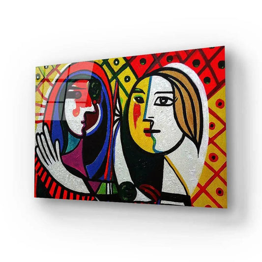Triangle Curve Square Circle Male Female Glass Wall Art - DIY - CreoGlass®