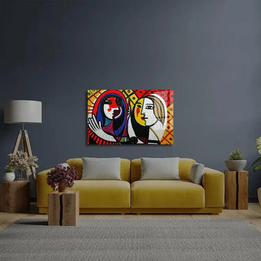 Triangle Curve Square Circle Male Female Glass Wall Art - DIY - CreoGlass®