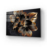 Vintage Luxury Seamless Floral Background Golden Lilies Flower Glass Wall Art - DIY - CreoGlass®