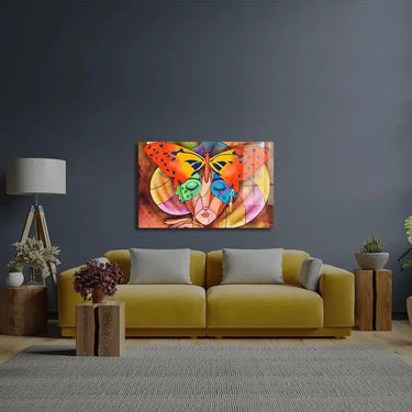 Woman Cubism Face Glass Wall Art - DIY - CreoGlass®