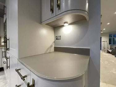 Antelope Plain Colour 10mm Scratch Resistant Glass Worktop - CreoGlass®
