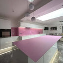 Pink Plain Colour 10mm Scratch Resistant Glass Worktop - CreoGlass®