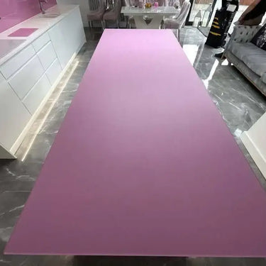 Pink Plain Colour 10mm Scratch Resistant Glass Worktop - CreoGlass®