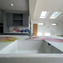 Rainbow Printed Wave 10mm Scratch Resistant Glass Worktop - CreoGlass®