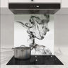 Female Figure in Smoke Printed Glass Splashback - DIY - CreoGlass®