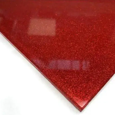 Red 100% Fine Sparkle Sample - CreoGlass®