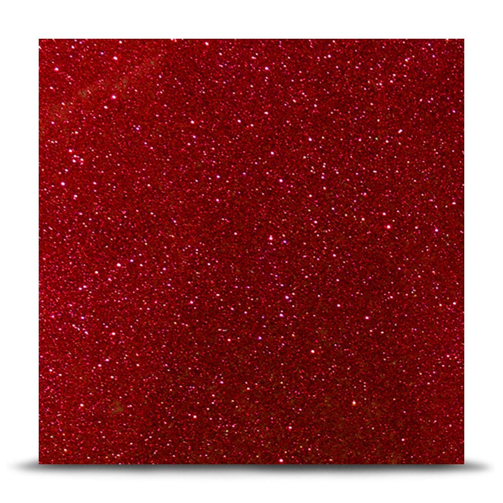 Red 100% Fine Sparkle Sample - CreoGlass®