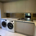 Bronze Toughened Mirror Splashback - Bespoke - CreoGlass®