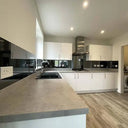 Grey Toughened Mirror Splashback - Bespoke - CreoGlass®