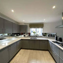 Silver Toughened Mirror Splashback - Bespoke - CreoGlass®