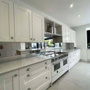 Silver Toughened Mirror Splashback - Bespoke - CreoGlass®
