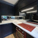 Silver Toughened Mirror Splashback - Bespoke - CreoGlass®