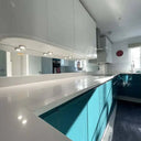 Silver Toughened Mirror Splashback - Bespoke - CreoGlass®