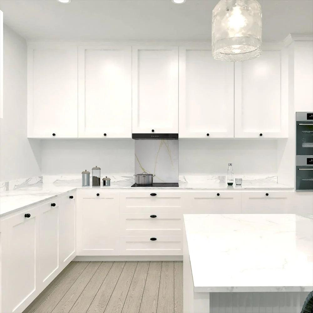 Golden - White Calacatta Splashback - DIY - CreoGlass®