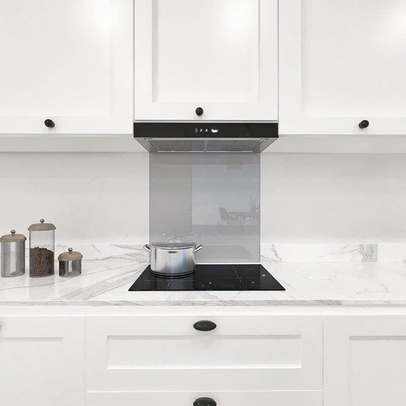 Grey Colour Glass Splashback - DIY - CreoGlass®