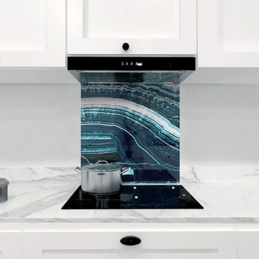 Heritage Blue - Onyx Fantastico Splashback - DIY - CreoGlass®