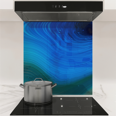 Abstract Ice Cave - Splashback - DIY