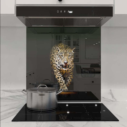 Leopard in Spotlight Printed Glass Splashback - DIY - CreoGlass®