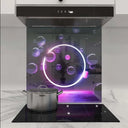 Neon Bubbles Printed Glass Splashback - DIY - CreoGlass®