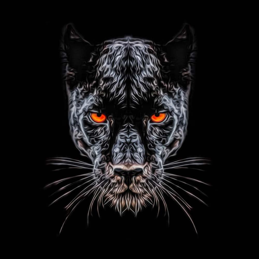 Orange Eyes Panther Printed Glass Splashback - DIY - CreoGlass®