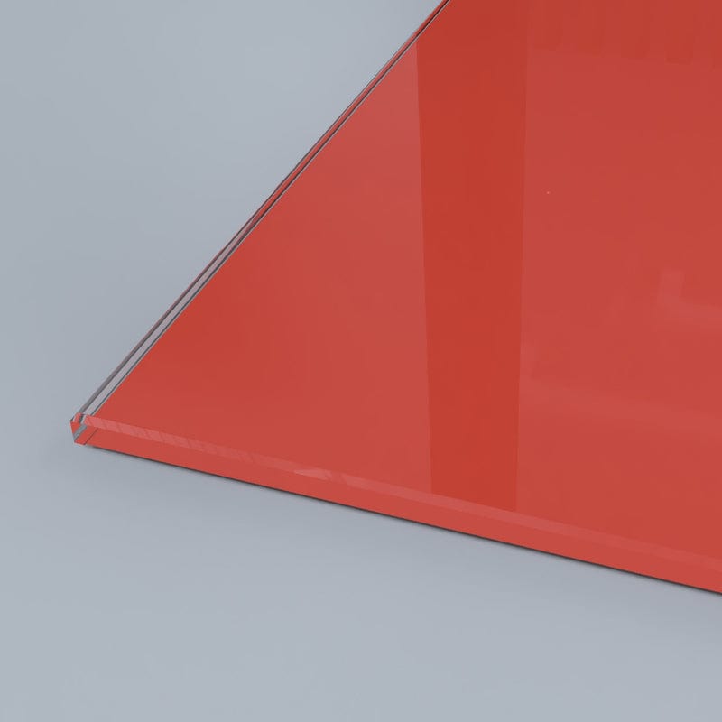 Burnt Orange Classic Plain Colour Sample - CreoGlass®