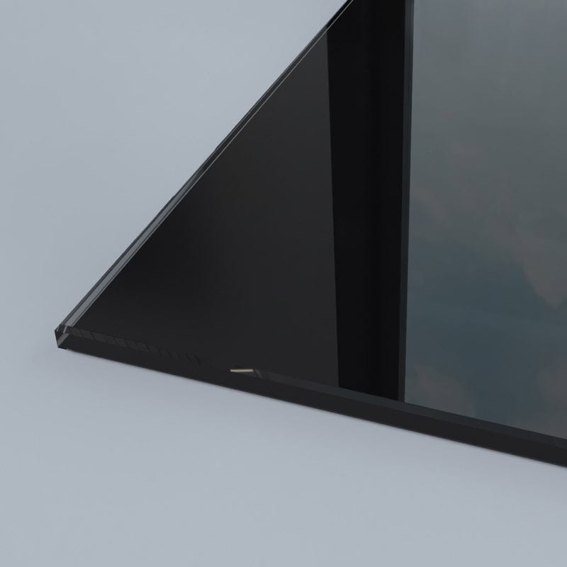 Jet Black Classic Plain Colour Sample - CreoGlass®