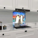 Penguin Family Printed Glass Splashback - DIY - CreoGlass®