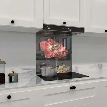 Poppy Printed Glass Splashback - DIY - CreoGlass®